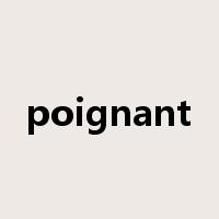 poignant是什么意思