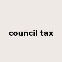council tax是什么意思