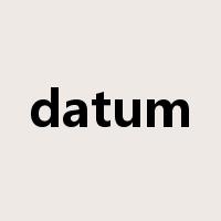 datum是什么意思