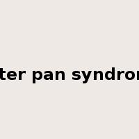 peter pan syndrome是什么意思