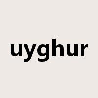uyghur是什么意思