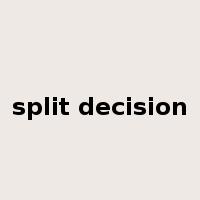 split decision是什么意思