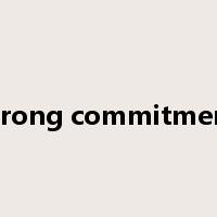 strong commitment是什么意思