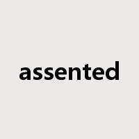 assented是什么意思