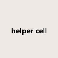 helper cell是什么意思