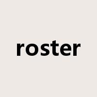 roster是什么意思