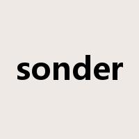 sonder是什么意思