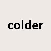 colder是什么意思