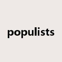 populists是什么意思