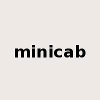 minicab是什么意思