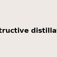 destructive distillation是什么意思