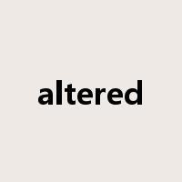 altered是什么意思