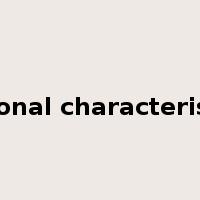 national characteristics是什么意思