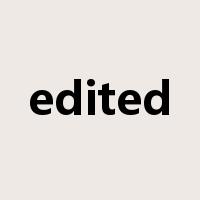 edited是什么意思