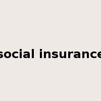 social insurance是什么意思