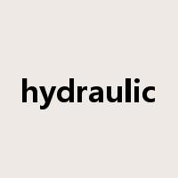 hydraulic是什么意思