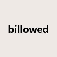 billowed是什么意思