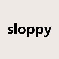 sloppy是什么意思