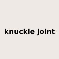 knuckle joint是什么意思
