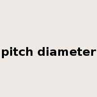 pitch diameter是什么意思