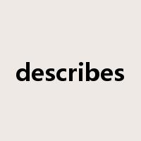 describes是什么意思