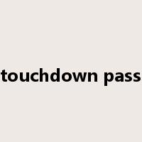 touchdown pass是什么意思