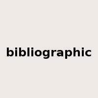 bibliographic是什么意思