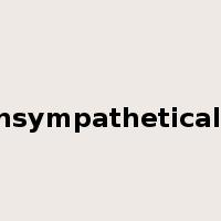 unsympathetically是什么意思