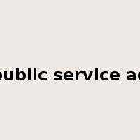 public service ad是什么意思