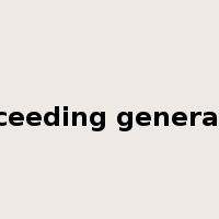 succeeding generation是什么意思