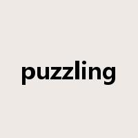 puzzling是什么意思