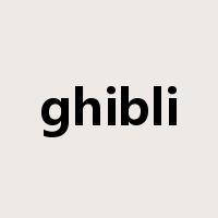 ghibli是什么意思