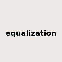 equalization是什么意思