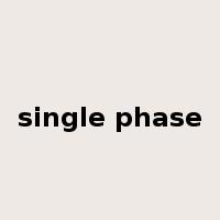 single phase是什么意思