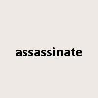 assassinate是什么意思