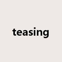 teasing是什么意思