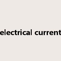 electrical current是什么意思