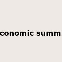 economic summit是什么意思