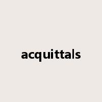 acquittals是什么意思