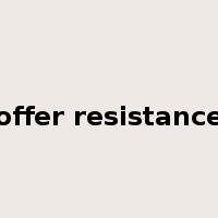 offer resistance是什么意思