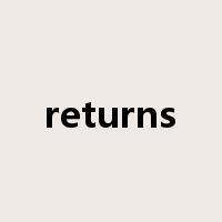 returns是什么意思