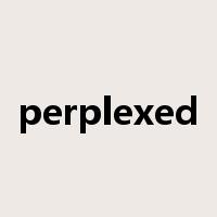 perplexed是什么意思