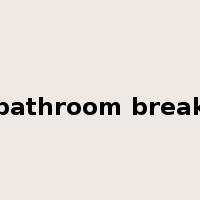 bathroom break是什么意思