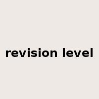 revision level是什么意思