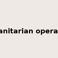 humanitarian operations是什么意思