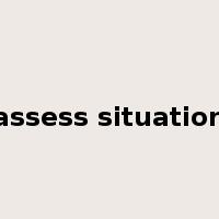 assess situation是什么意思