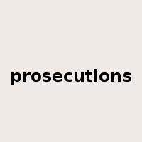 prosecutions是什么意思