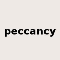 peccancy是什么意思