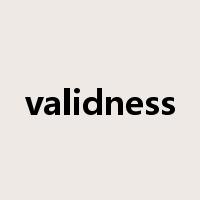 validness是什么意思