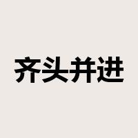 齐头并进是什么意思